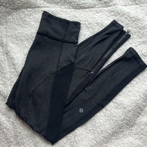 Lululemon Patience Pant Gray Black Leggings